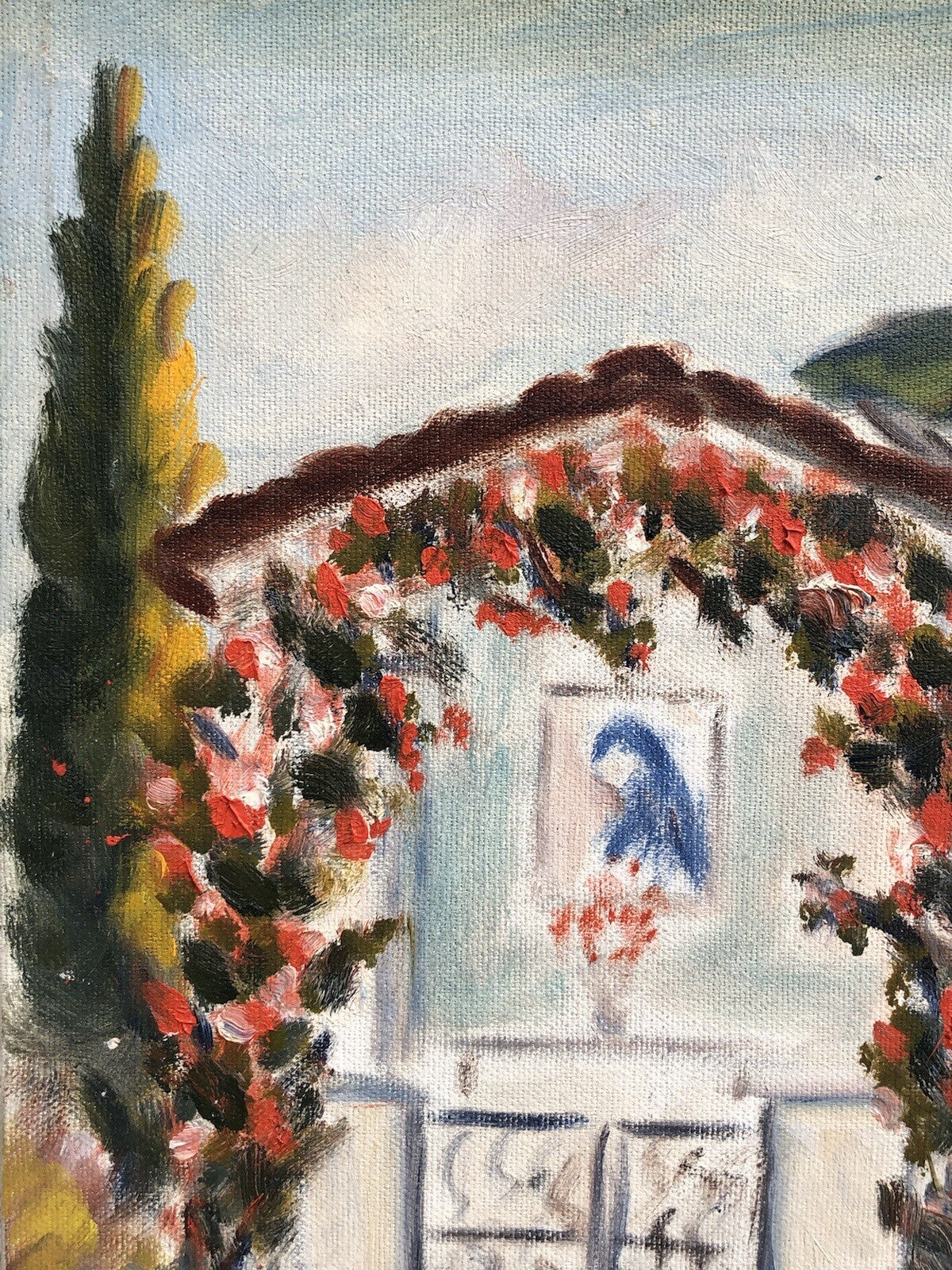 Quadro vintage -Cappellina- dipinto a olio su tela