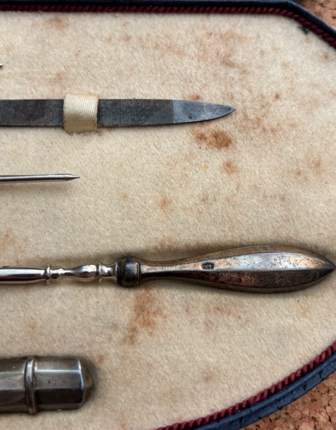 Scatola Set Bellezza In Argento 800/1000