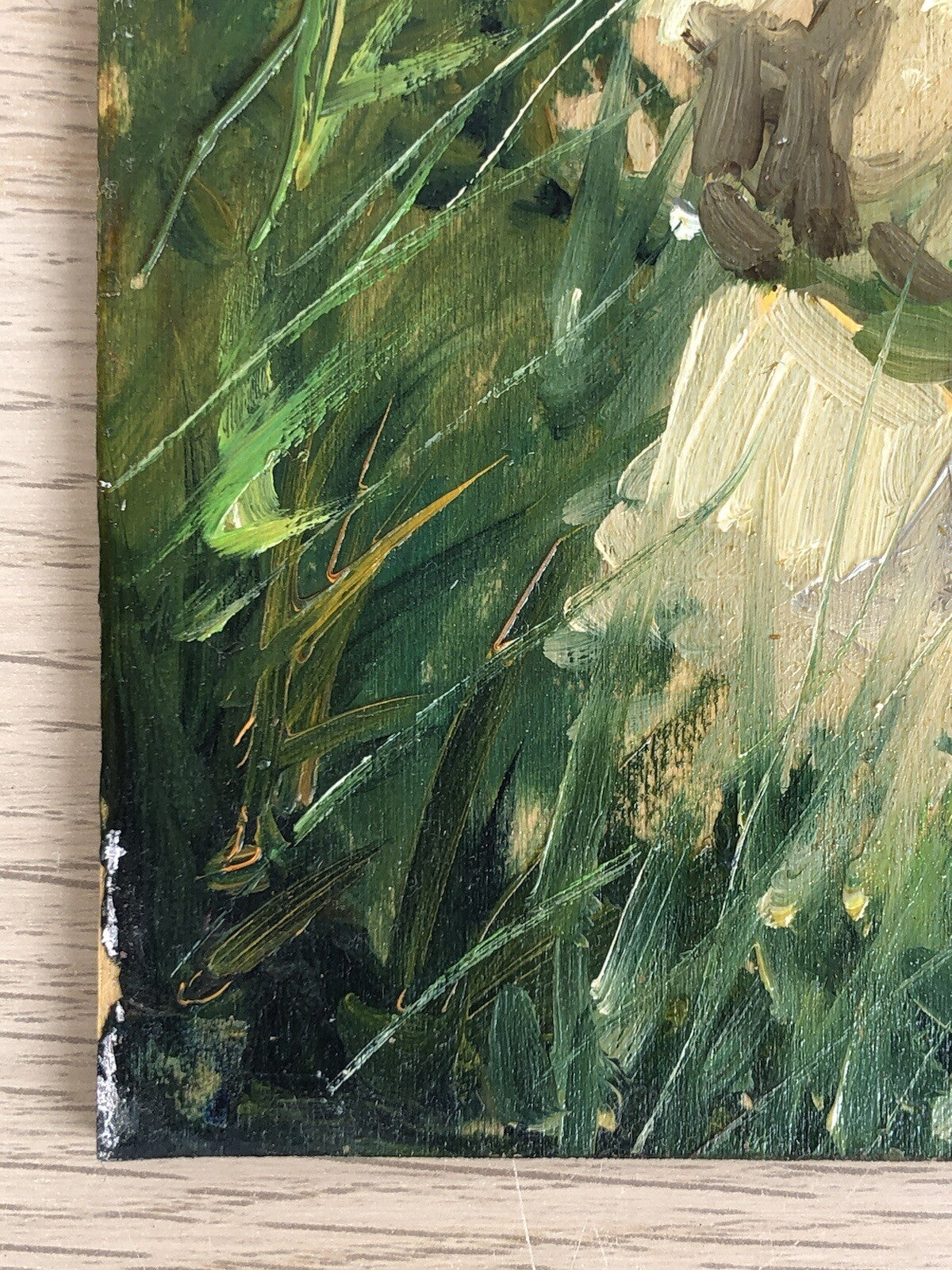 Quadro vintage -Costa Calabra- dipinto a olio su tavoletta