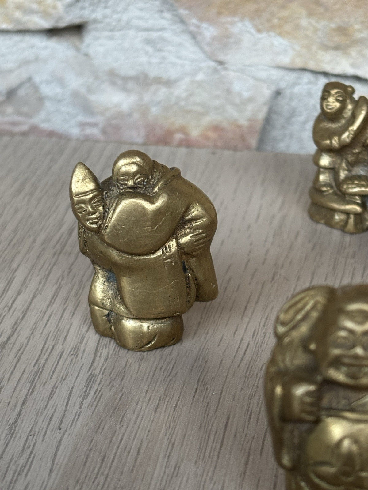 Sculture In Miniatura “ Divinità E Buddha” In Ottone