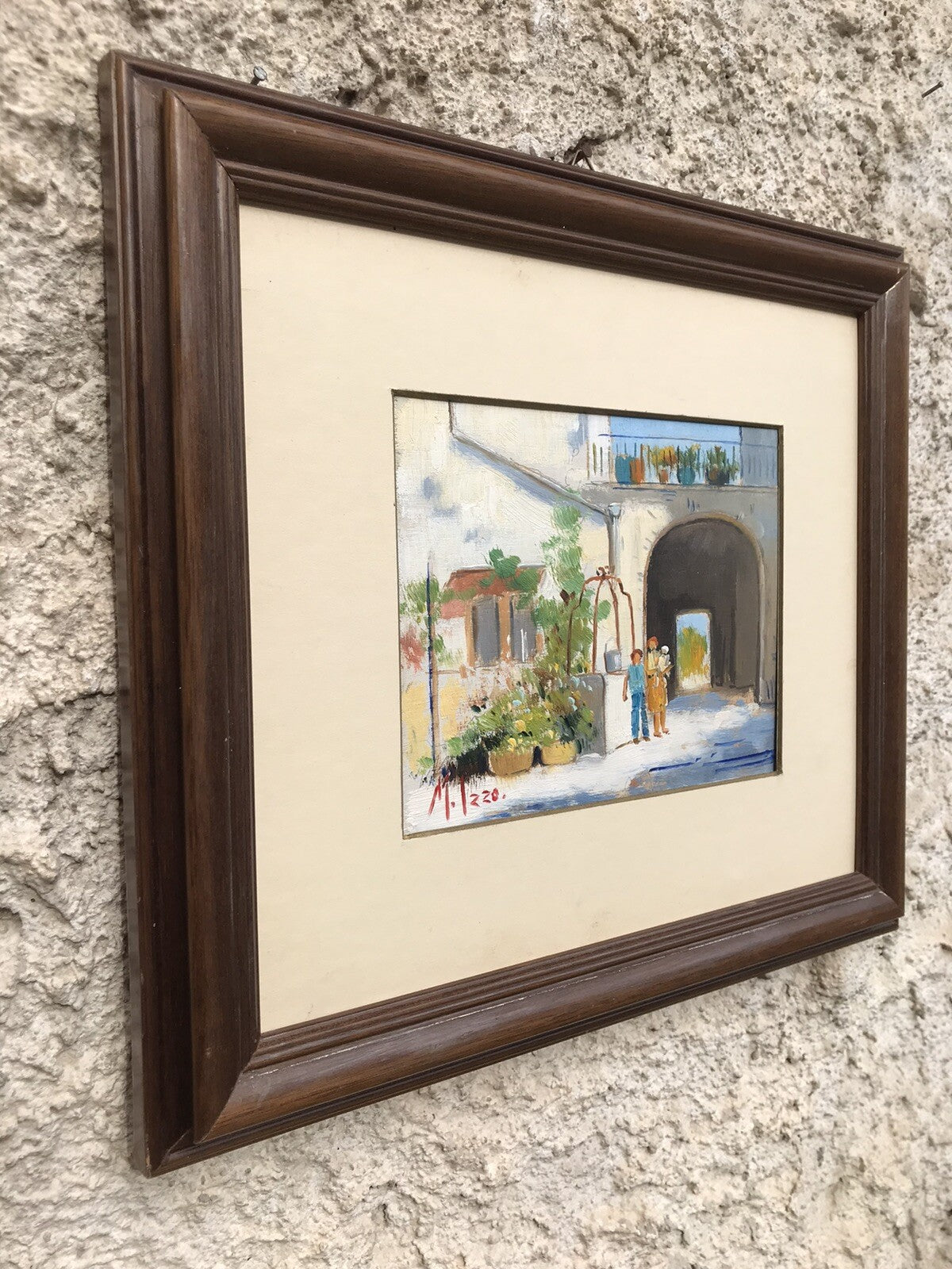 QUADRO VINTAGE DIPINTO A OLIO SU TAVOLETTA