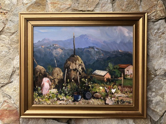 Quadro -Paesaggio Cilentano- Edoardo Pizzirani dipinto a olio