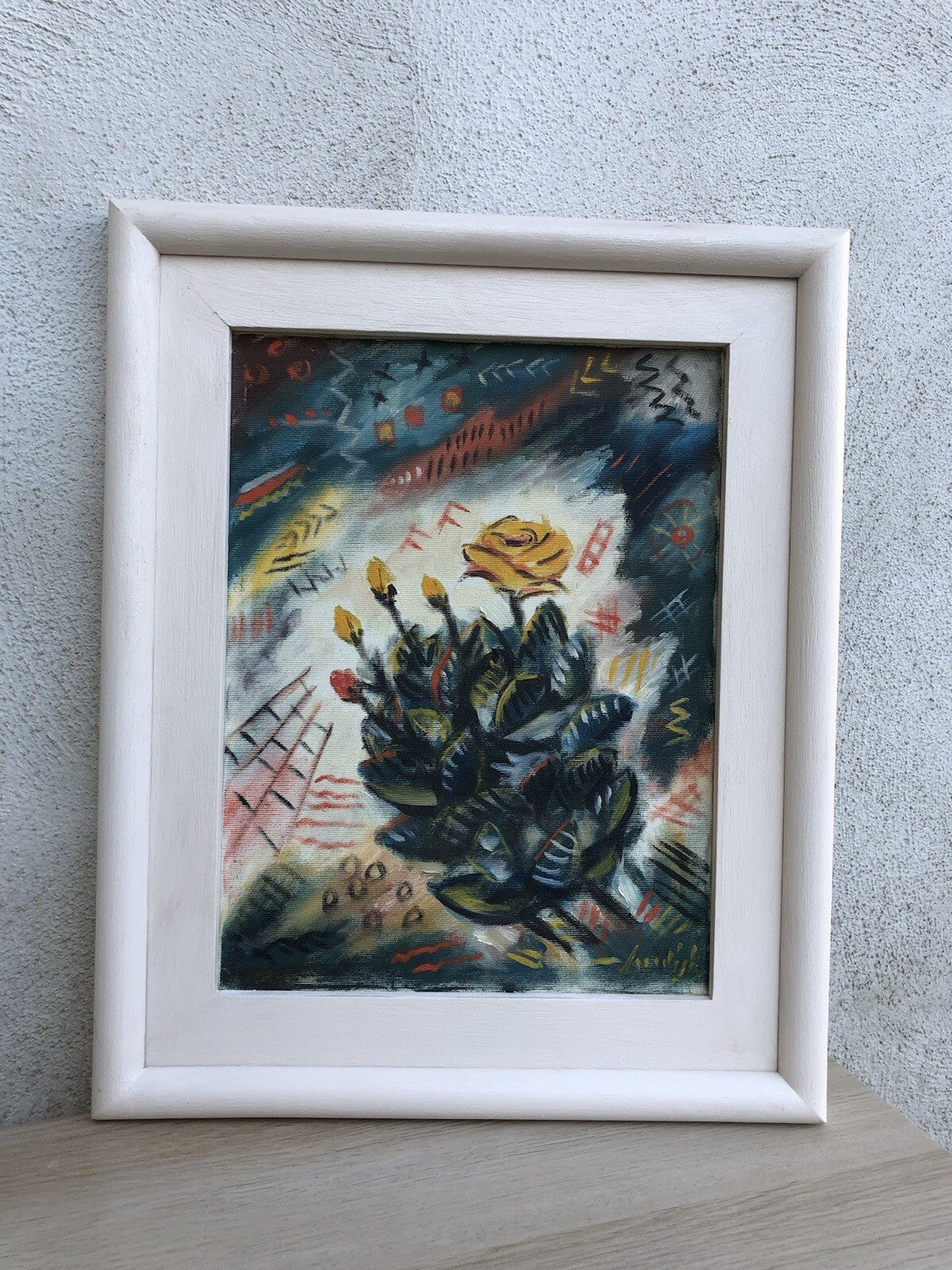 Quadro vintage -Natura Morta- dipinto a olio su tela
