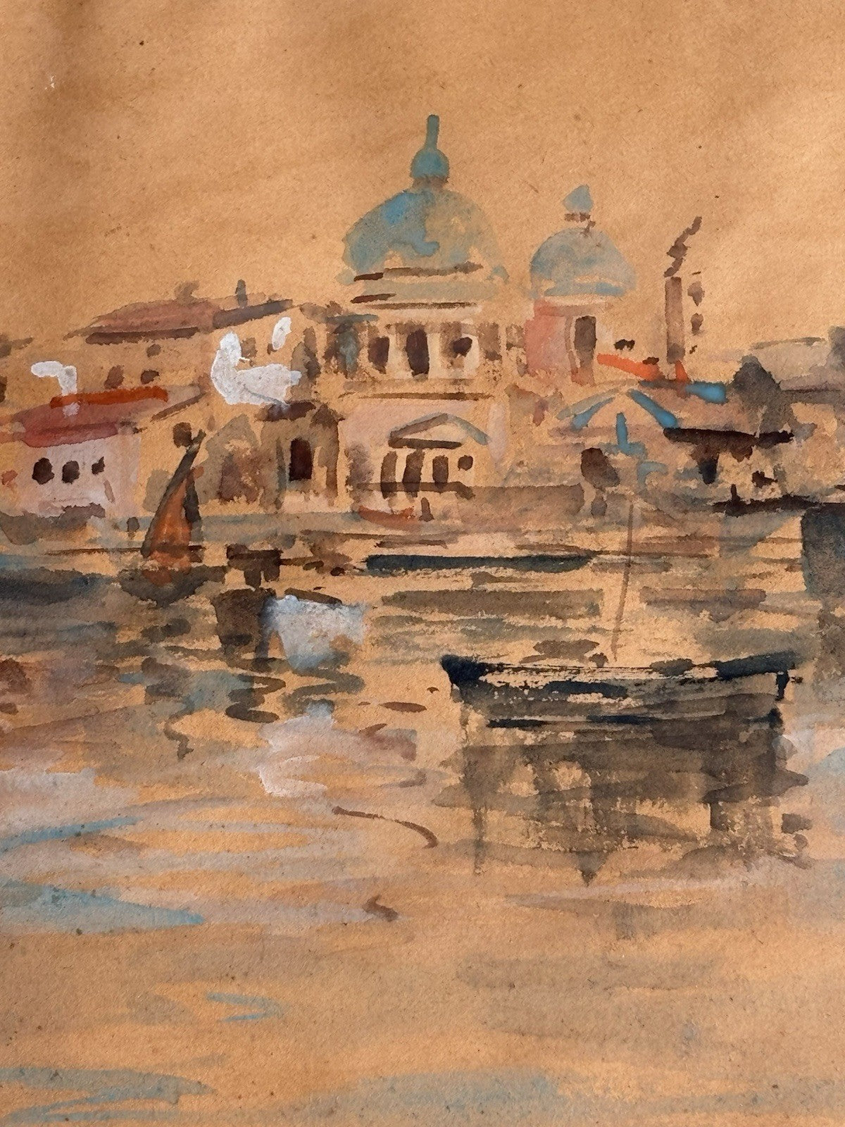 Quadro -Venezia- Giuseppe Madonna realizzato ad acquerello su carta
