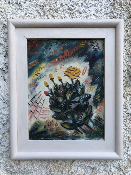Quadro vintage -Natura Morta- dipinto a olio su tela