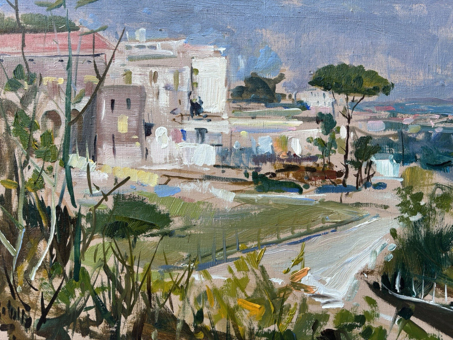 Quadro -Paesaggio Panoramico- dipinto a olio su tela