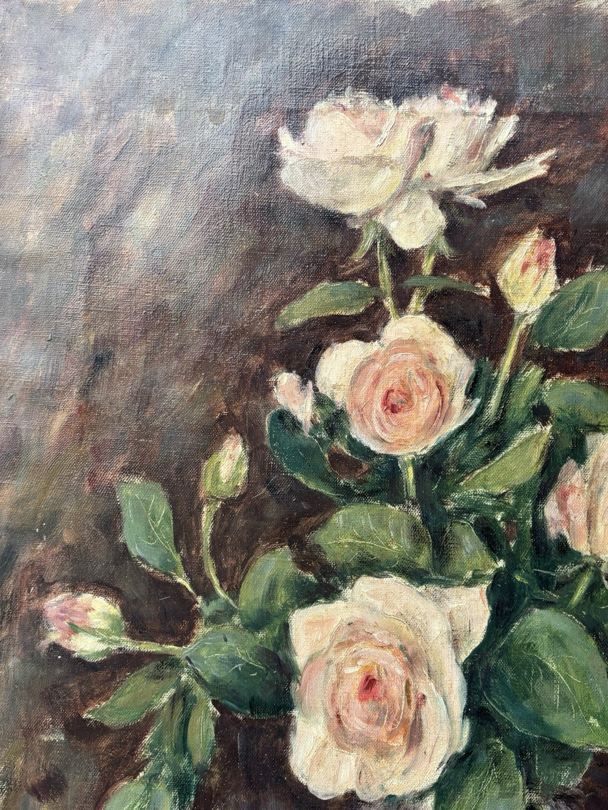 Quadro -Vaso Con Fiori- dipinto a olio su tela