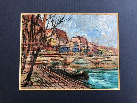 Quadro vintage -Paesaggio- dipinto a olio