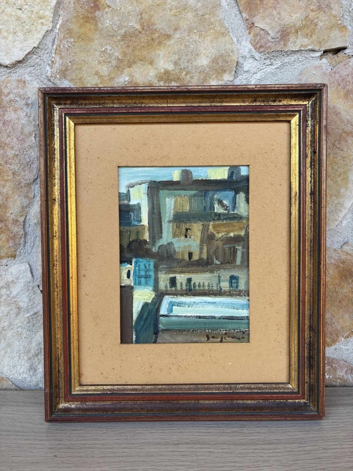 Quadro -Case- Mario Sangiovanni dipinto a olio