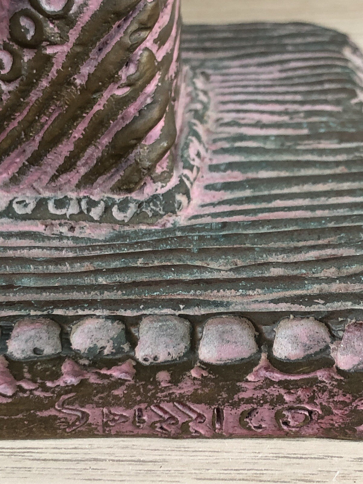 Scultura Vintage In Bronzo Raffaele Spizzico