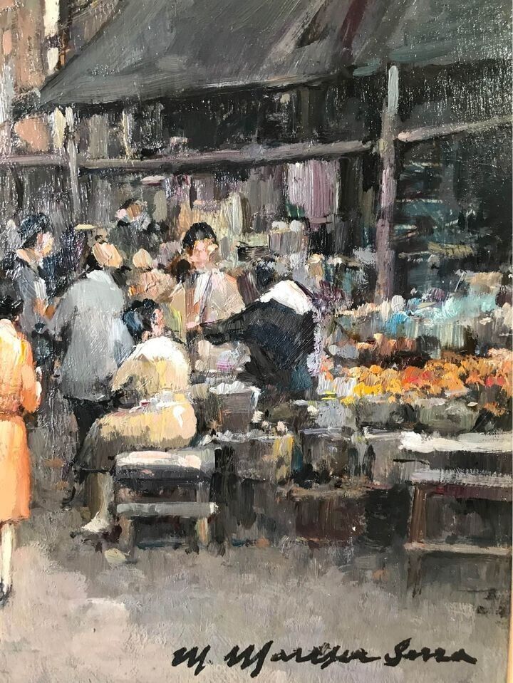 Quadro MARIO MARESCA SERRA dipinto a olio su tavoletta