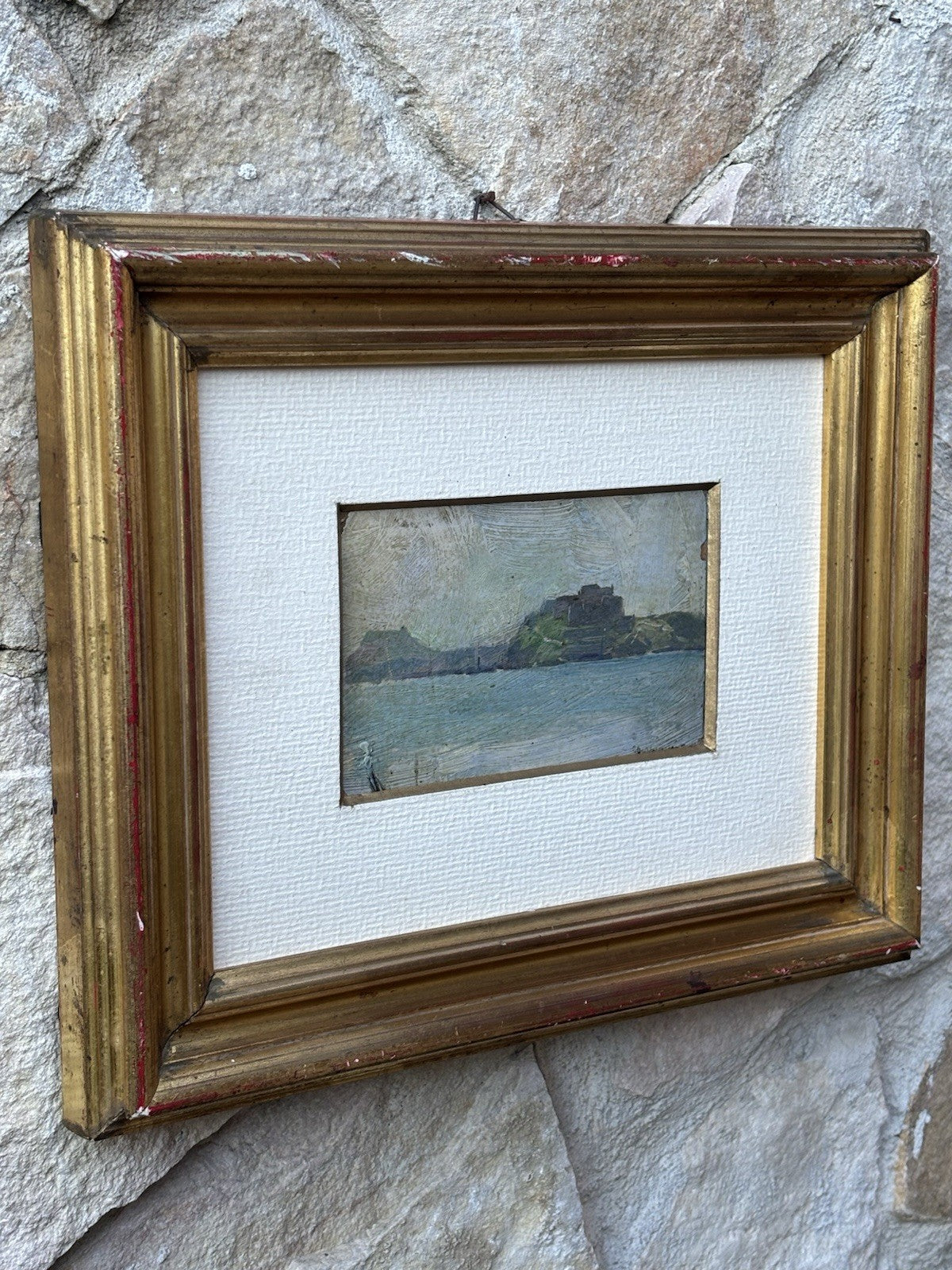 Quadro miniatura -Marina- Giovanni Brancaccio dipinto a olio