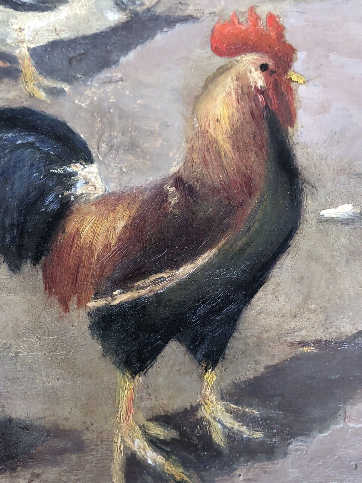 Quadro antico anonimo 800 dipinto a olio su tavola