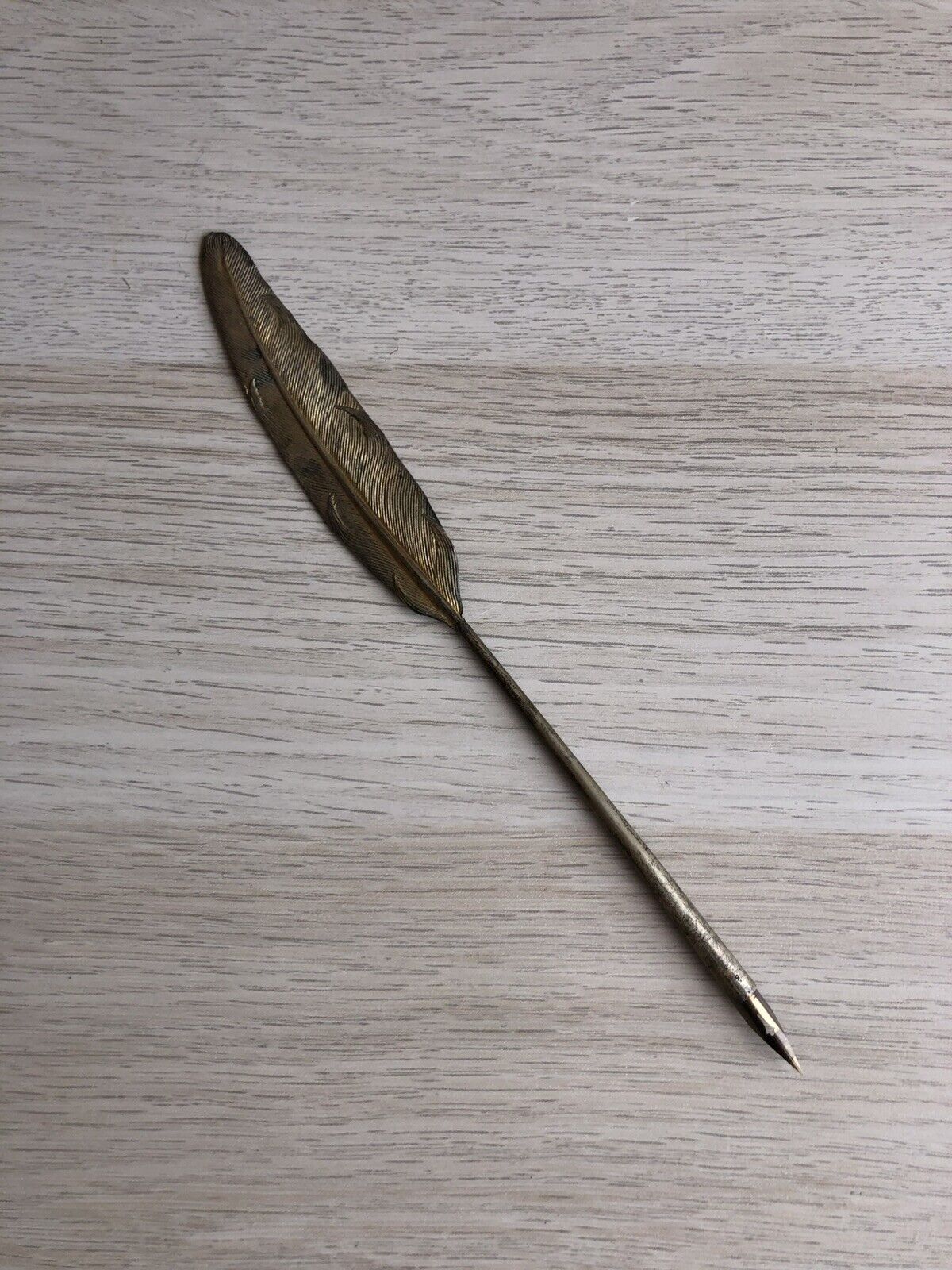 Penna Pennino Antico/vintage In Argento 800