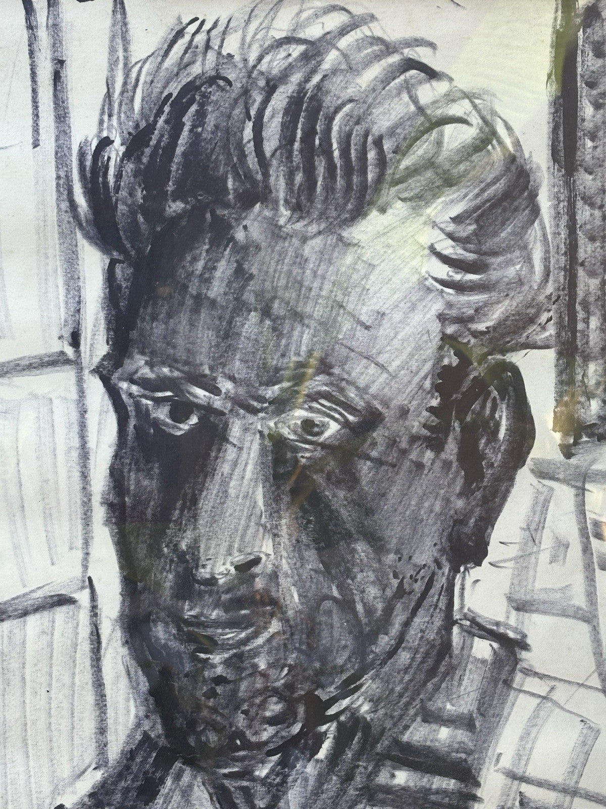 Quadro -Figura- Guido Casciaro tecnica mista su carta