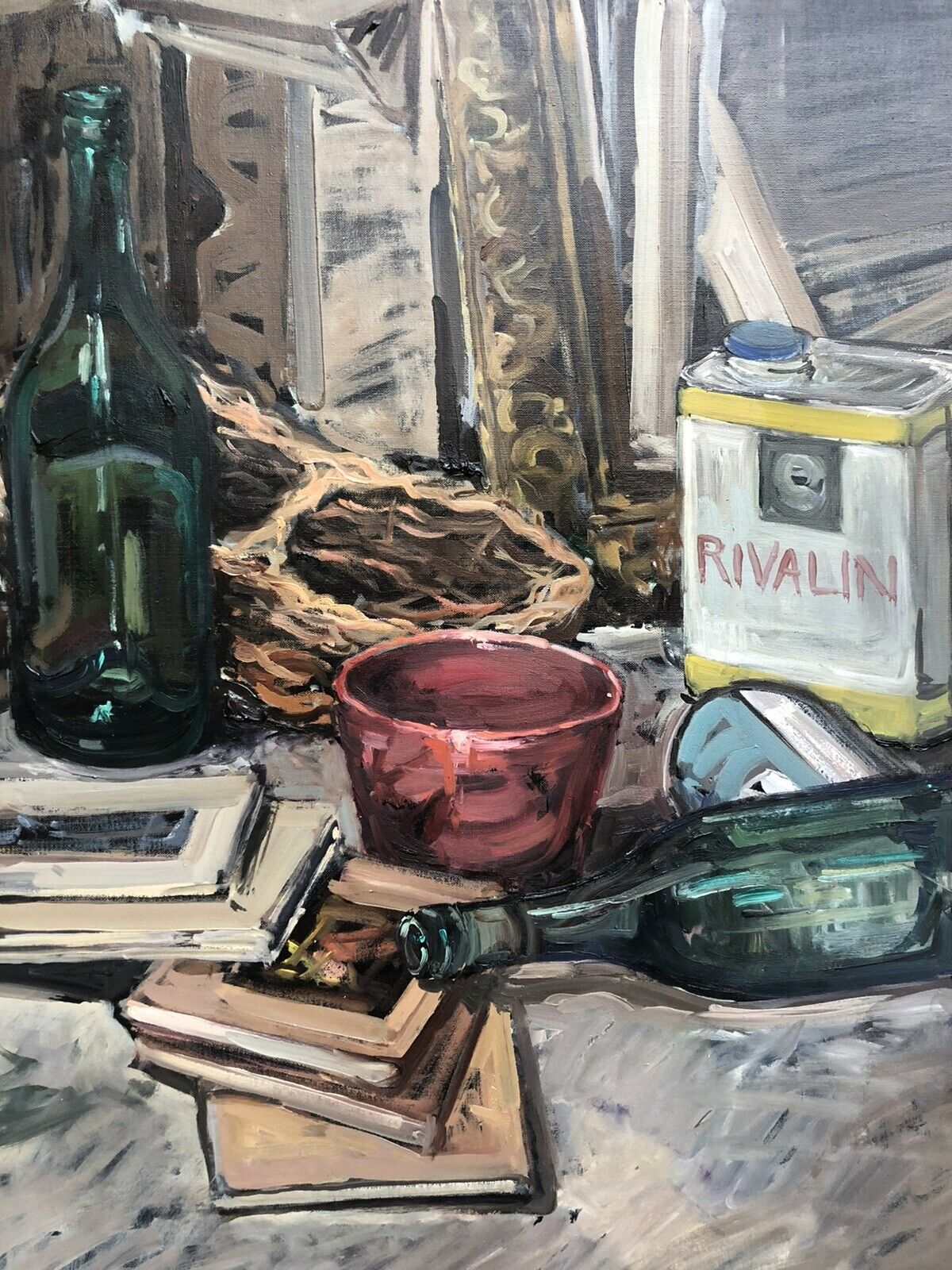 Quadro -Natura Morta- dipinto a olio su tela