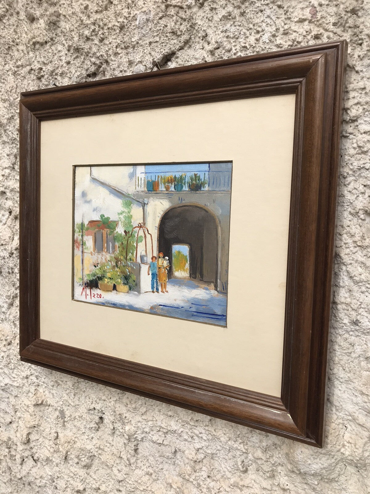 QUADRO VINTAGE DIPINTO A OLIO SU TAVOLETTA