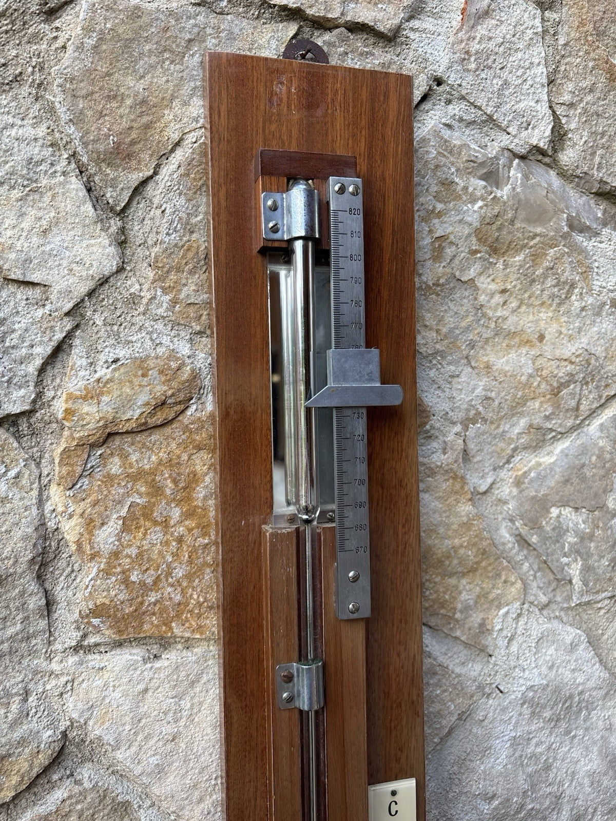 Barometer with antique thermometer -Officine Galileo Firenze--