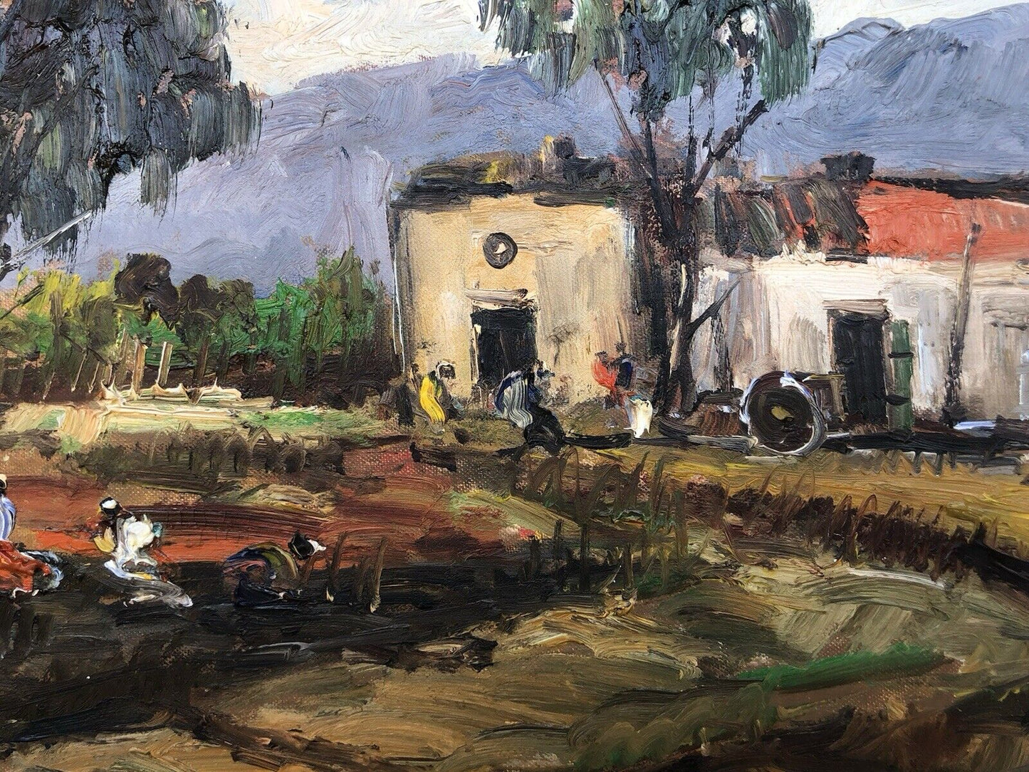 Quadro vintage -Paesaggio- dipinto a olio