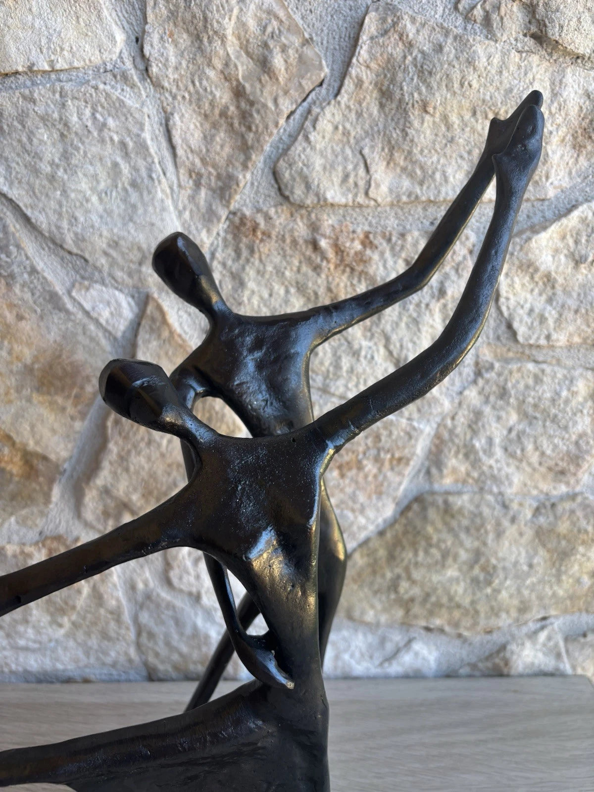 Scultura Vintage In Metallo -Ballerini-