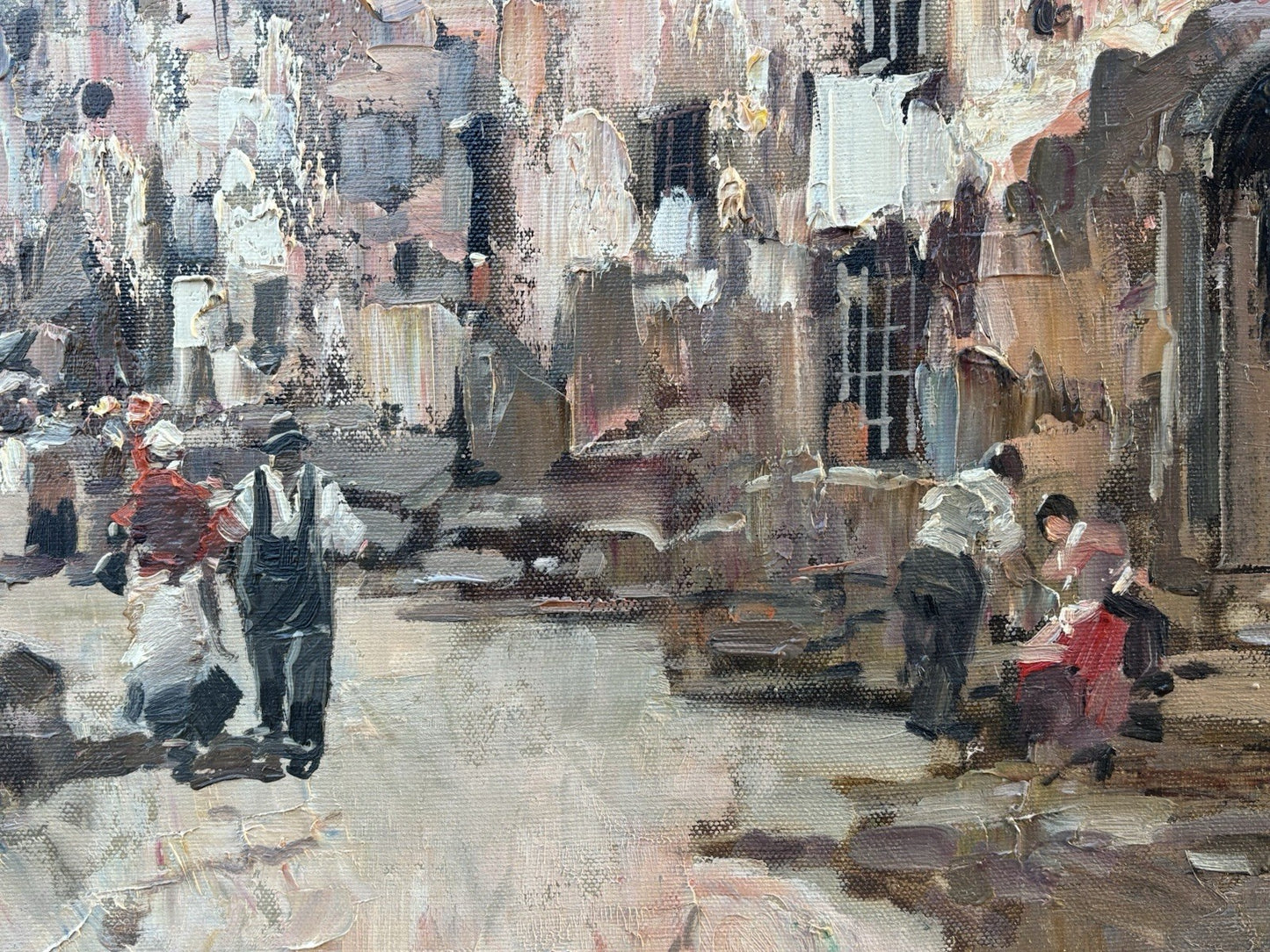 Quadro -Borgo Veneziano- Antonio Gravina- dipinto a olio su tela