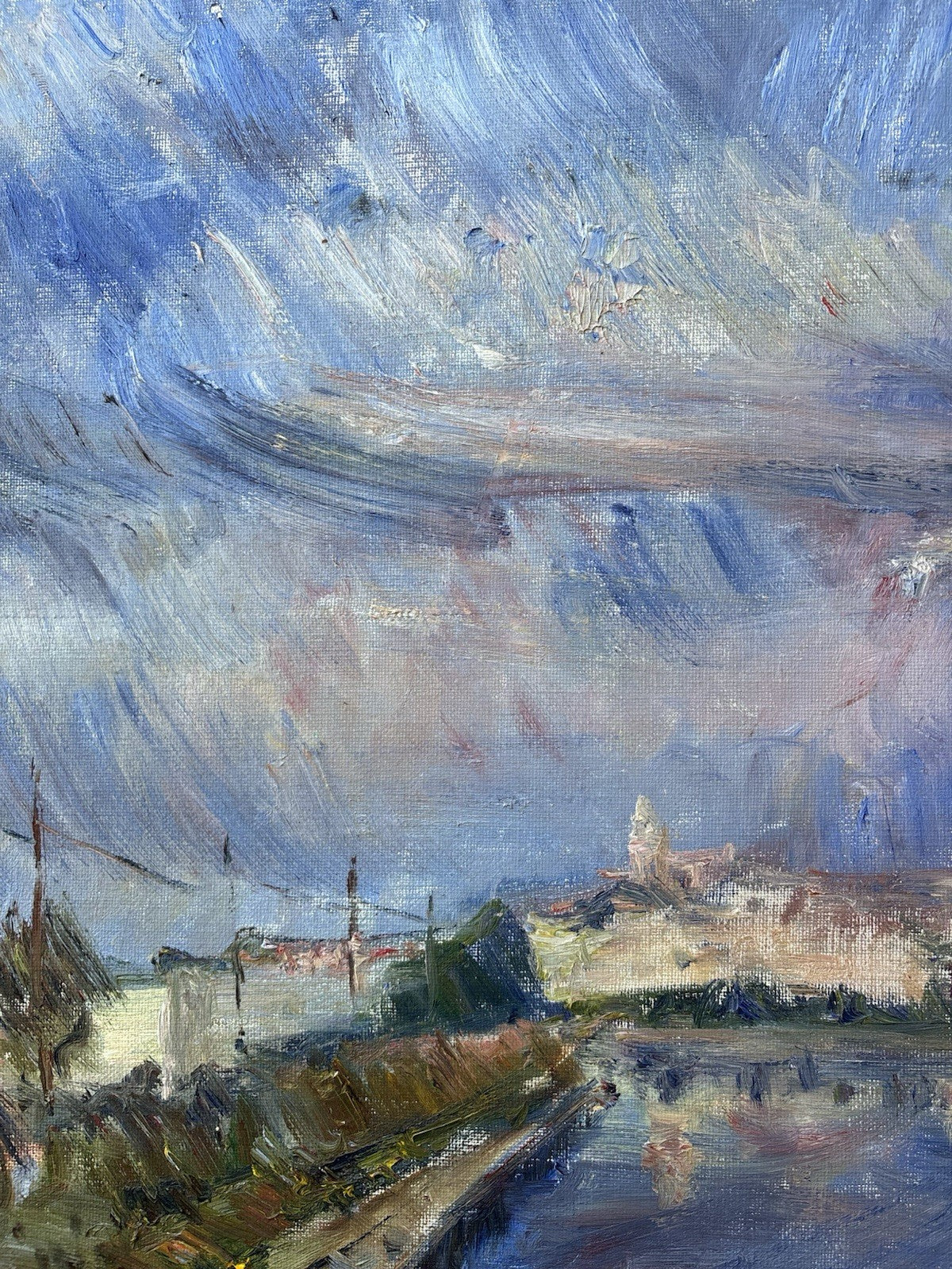 Quadro -Paesaggio- Amerigo Tamburrini dipinto a olio su tela