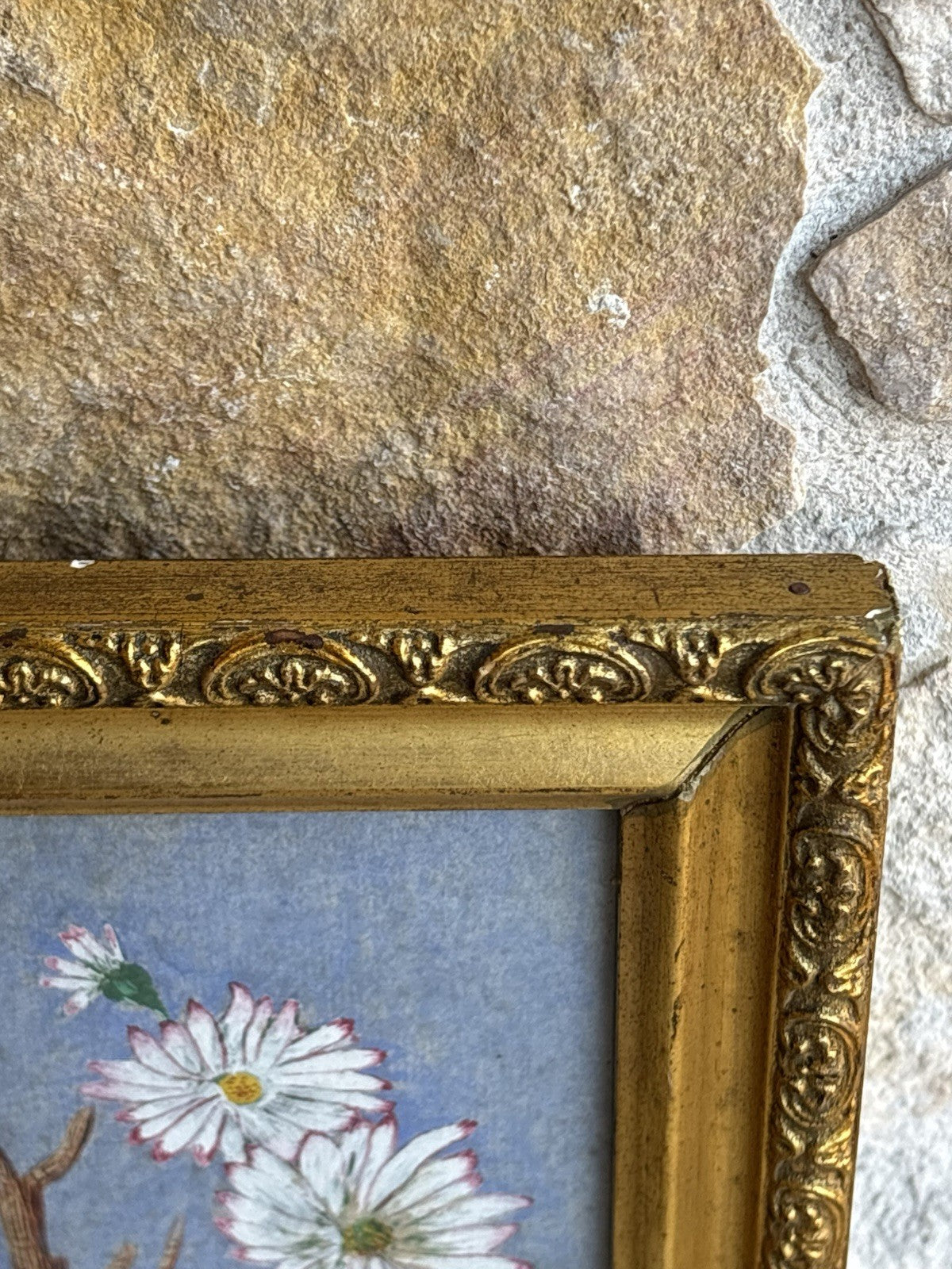 Quadro antico -Palazzo Donn’Anna- realizzato a tecnica mista