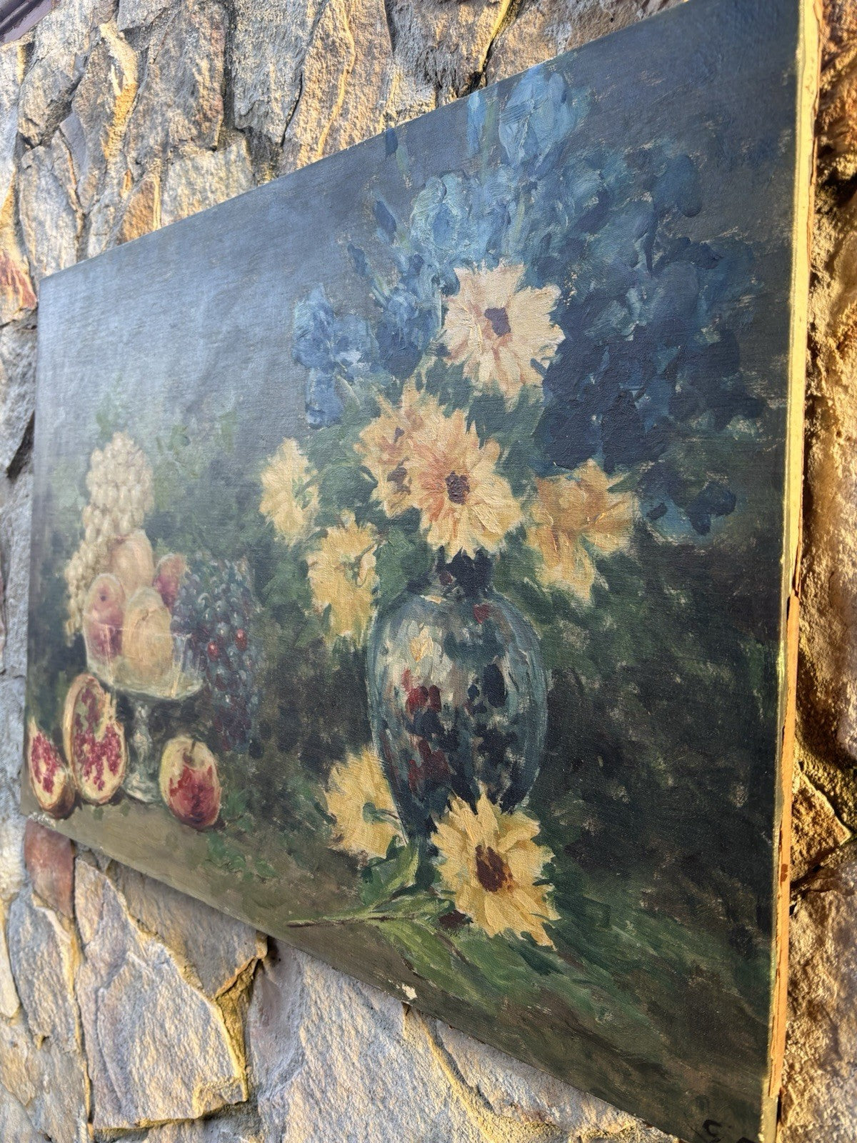 Quadro antico -Natura Morta- Giuseppe Alberto Cocco dipinto a olio su tela