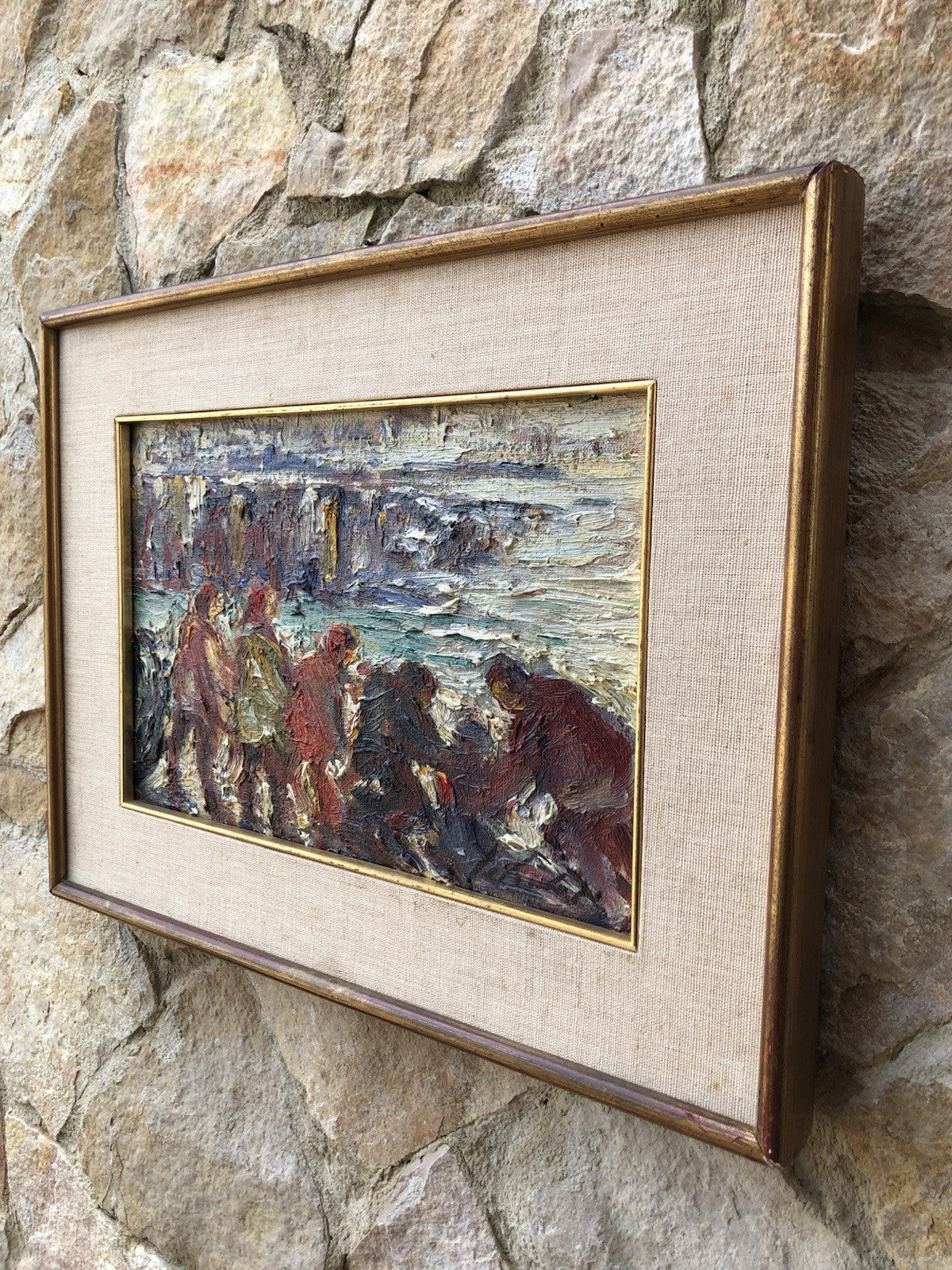 Quadro -Al Mare- dipinto a olio