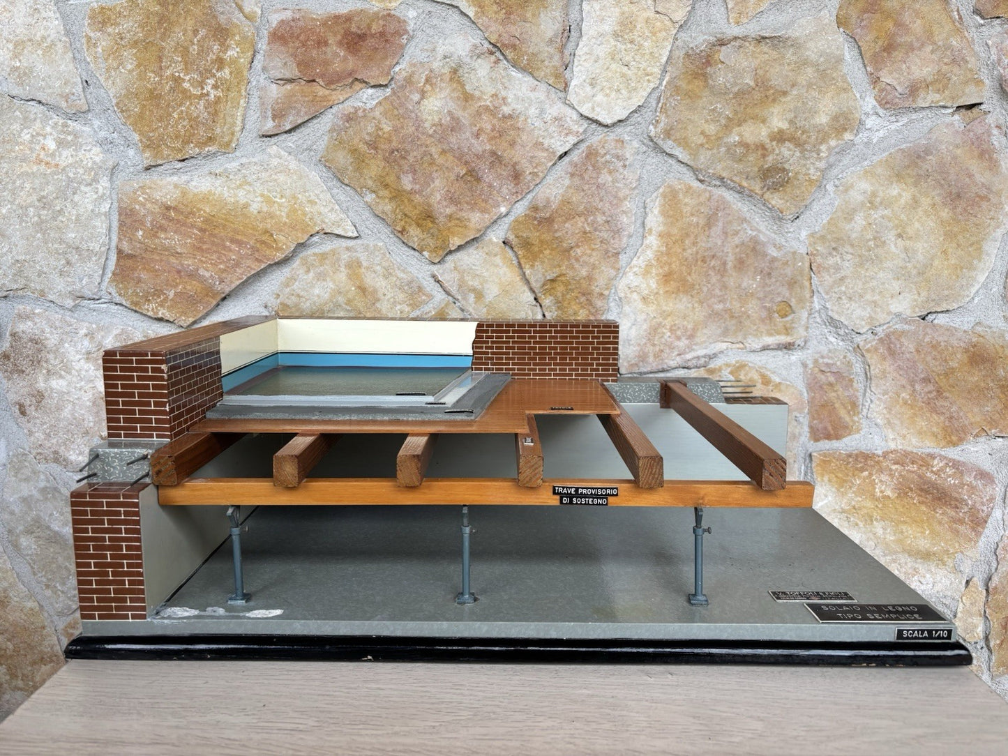 Modello Architettonico Didattico Vintage V.Toffoli E Figli