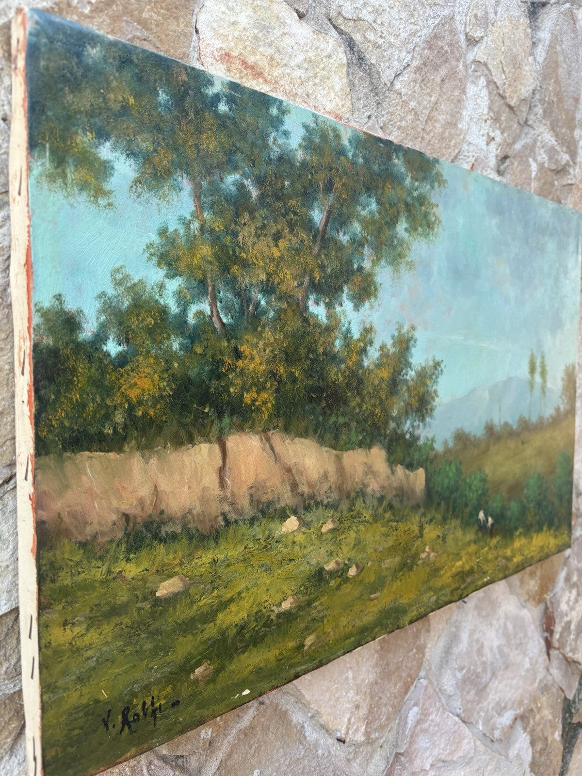 Quadro -Paesaggio- Vincenzo Rolfi dipinto a olio su tela