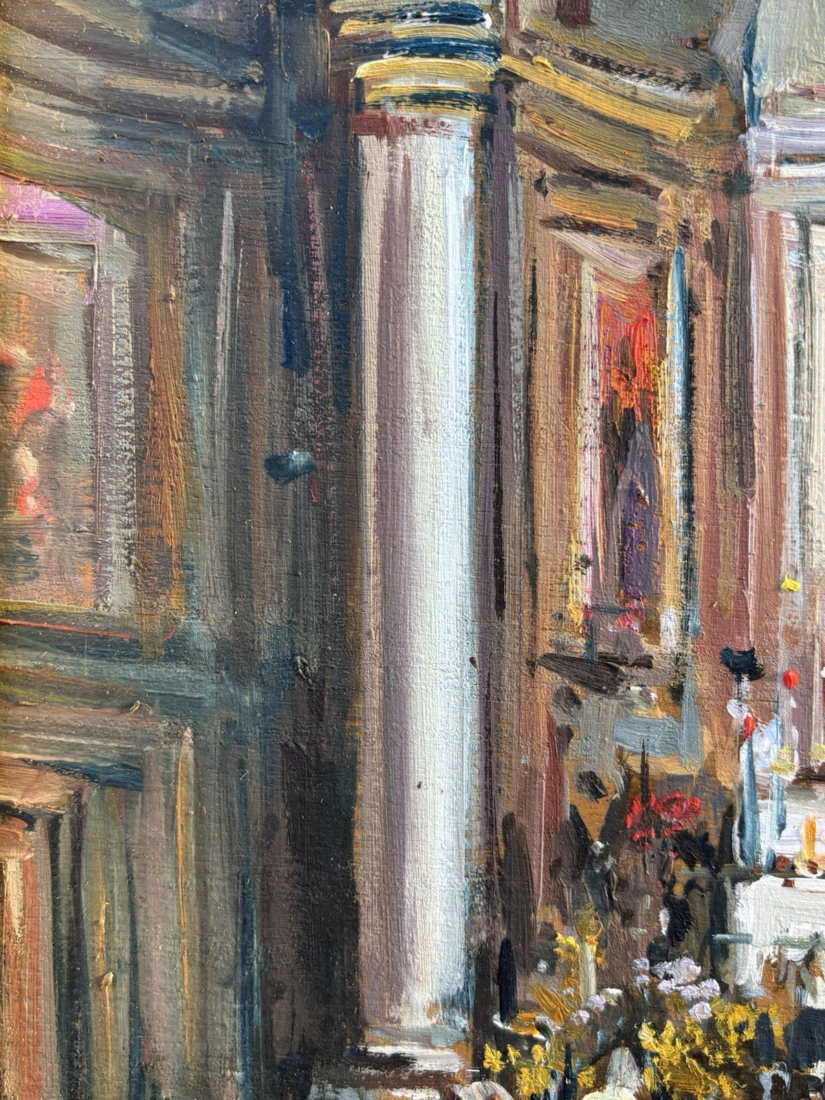 Quadro -Interno Di Chiesa- Eniko Esposito dipinto a olio
