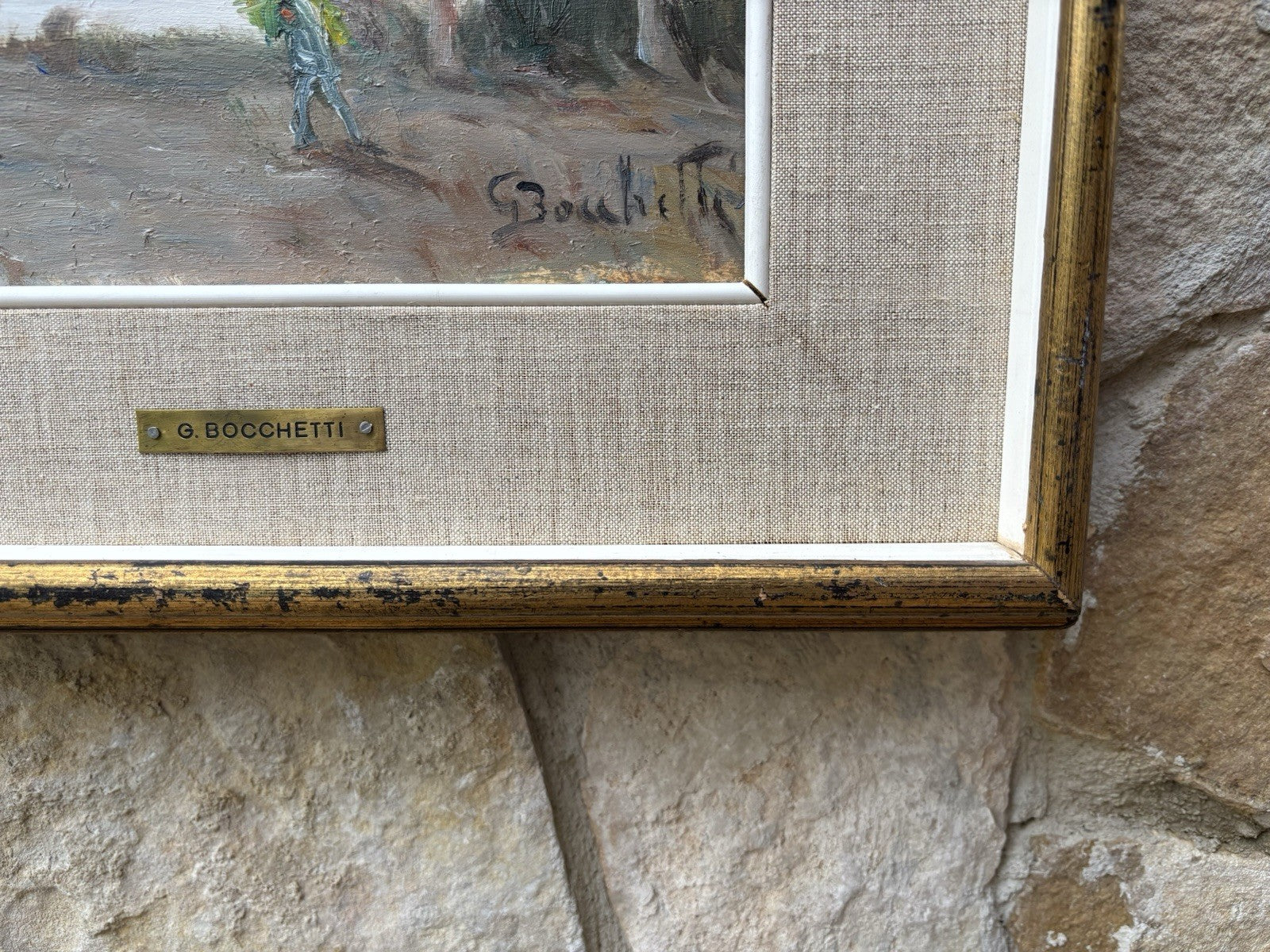 Quadro -Paesaggio- Gaetano Bocchetti dipinto a olio