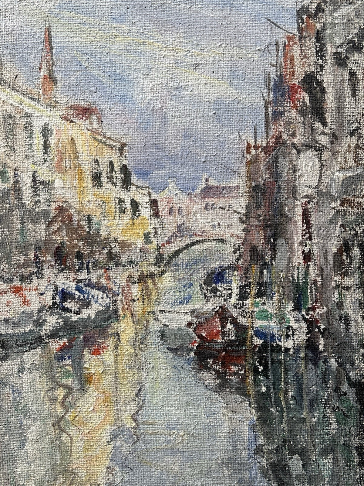 Quadro -Venezia- Edmondo Di Napoli dipinto a olio su tela