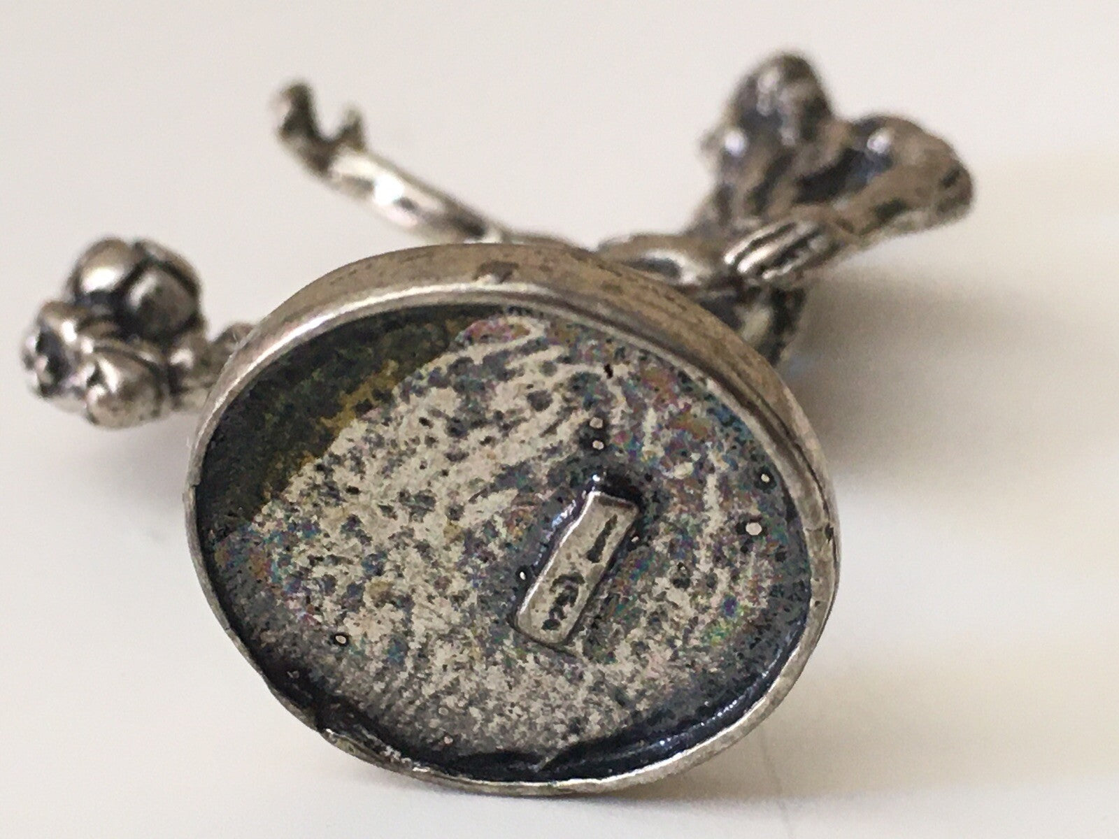 Miniatura Calciatore in argento 925 vintage Microfusione