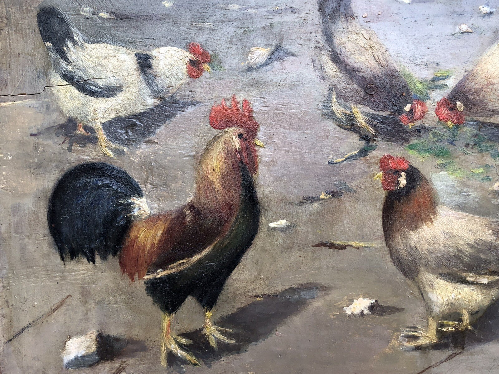 Quadro antico anonimo 800 dipinto a olio su tavola