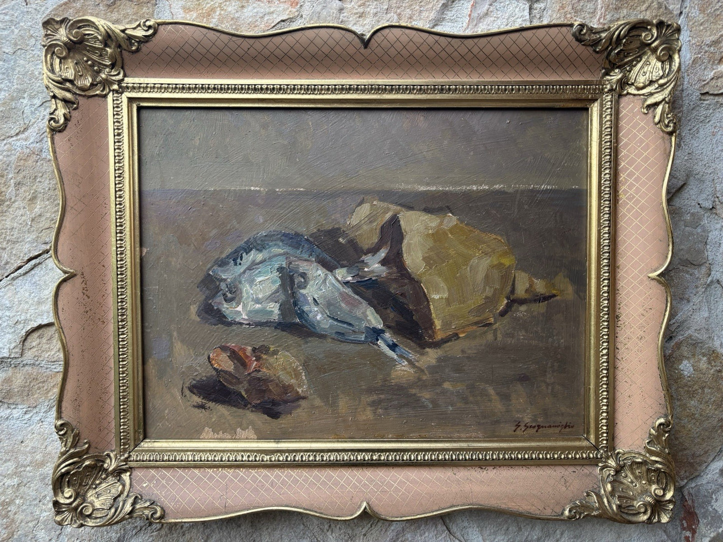 Quadro -Natura Morta- Giuseppe Scogniamiglio dipinto a olio