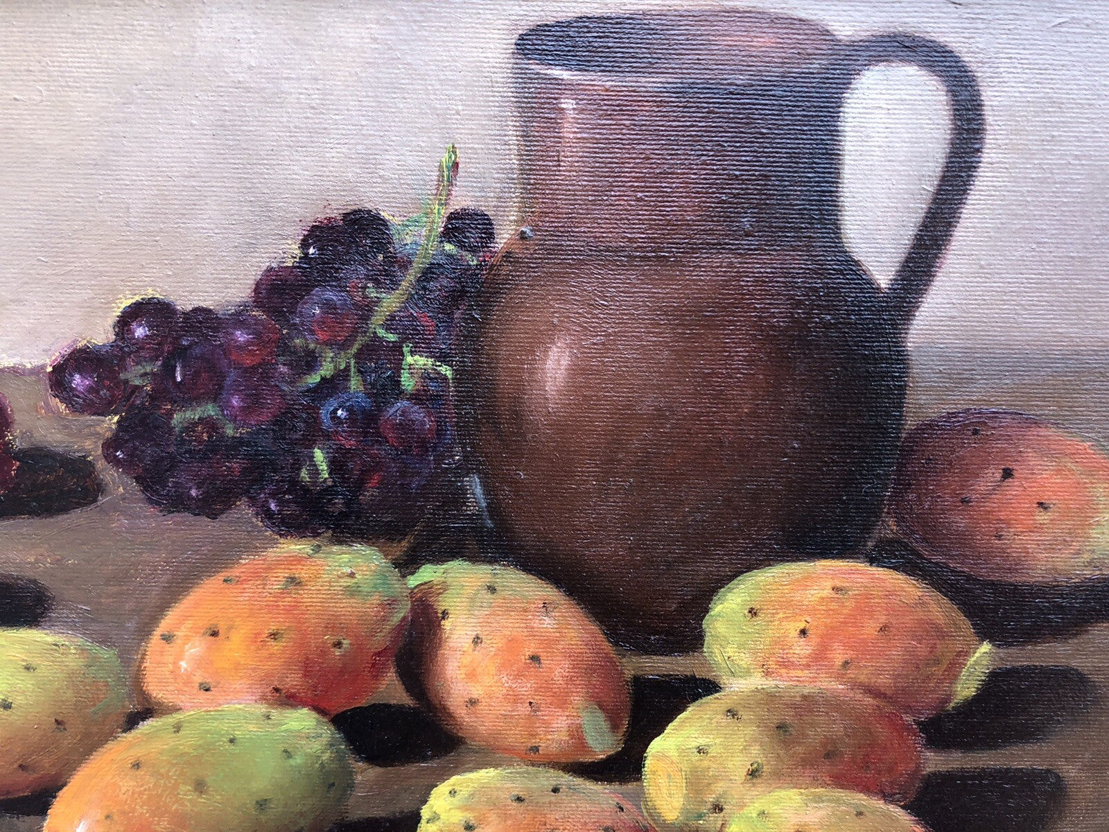 Quadro vintage -Natura Morta- dipinto a olio su tela