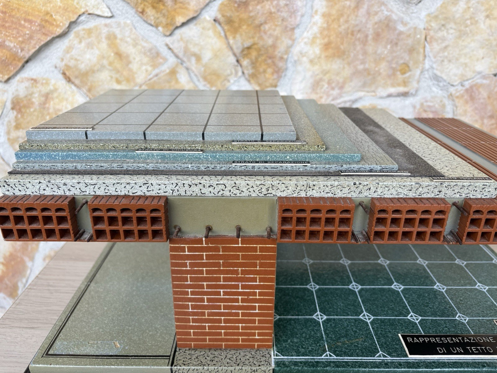 Modello architettonico vintage anni ‘50, Toffoli e figli