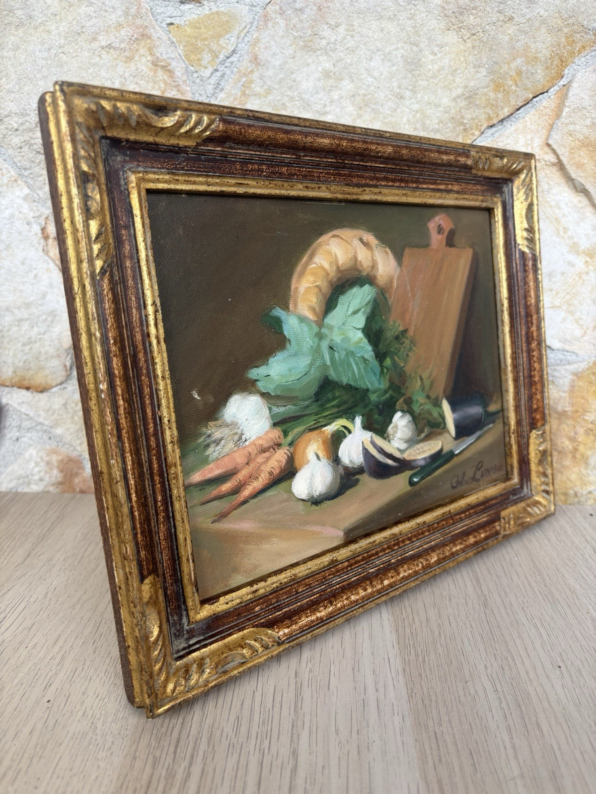 Quadro vintage -Natura Morta- dipinto a olio