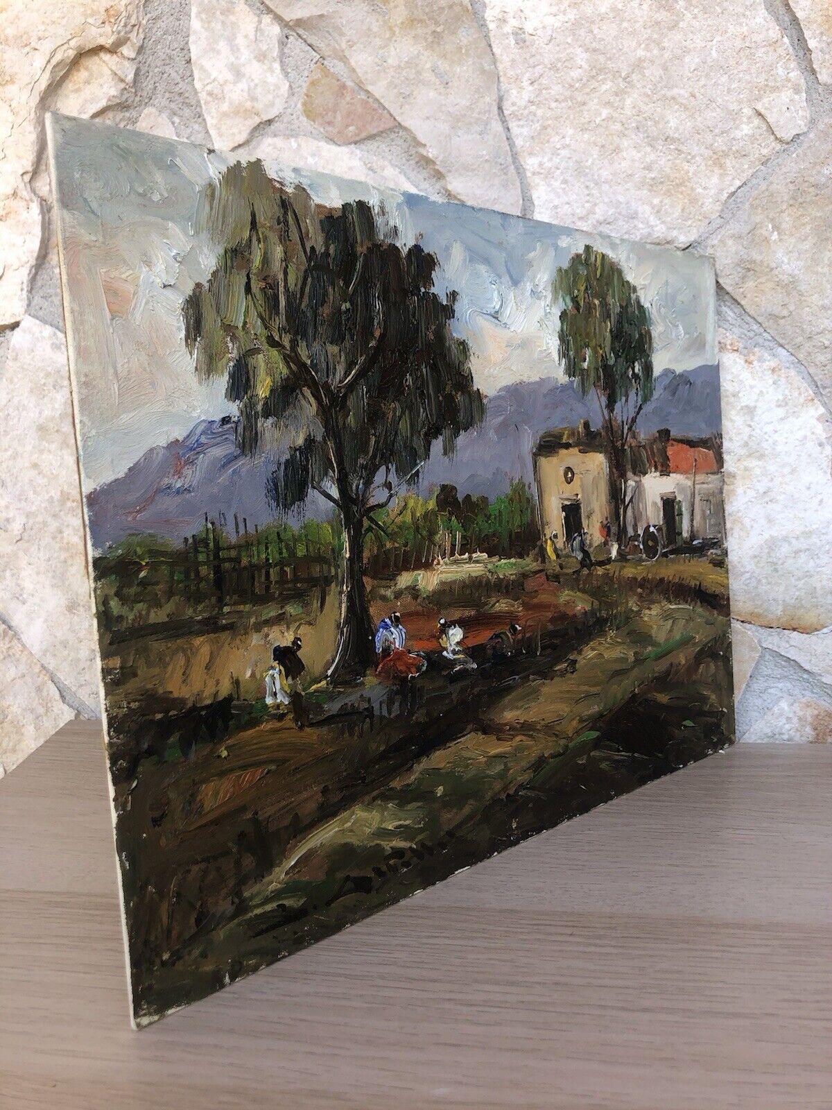 Quadro vintage -Paesaggio- dipinto a olio
