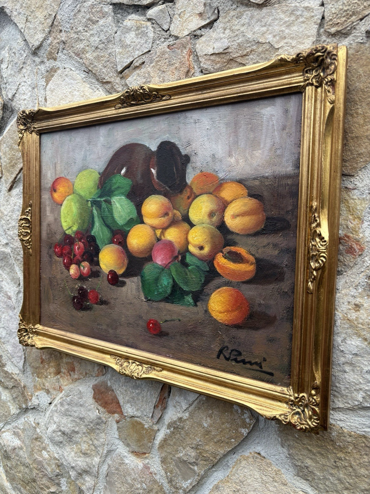 Quadro -Natura Morta- Raffaele Pucci dipinto a olio su tela