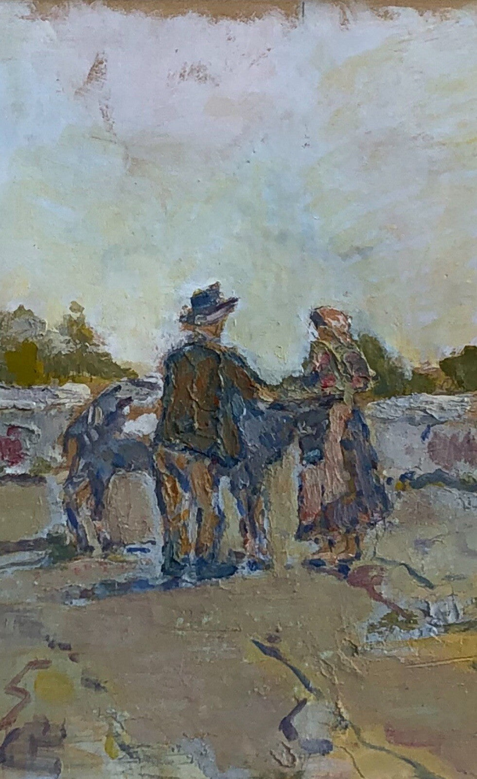 Quadro vintage -Paesaggio- dipinto a olio