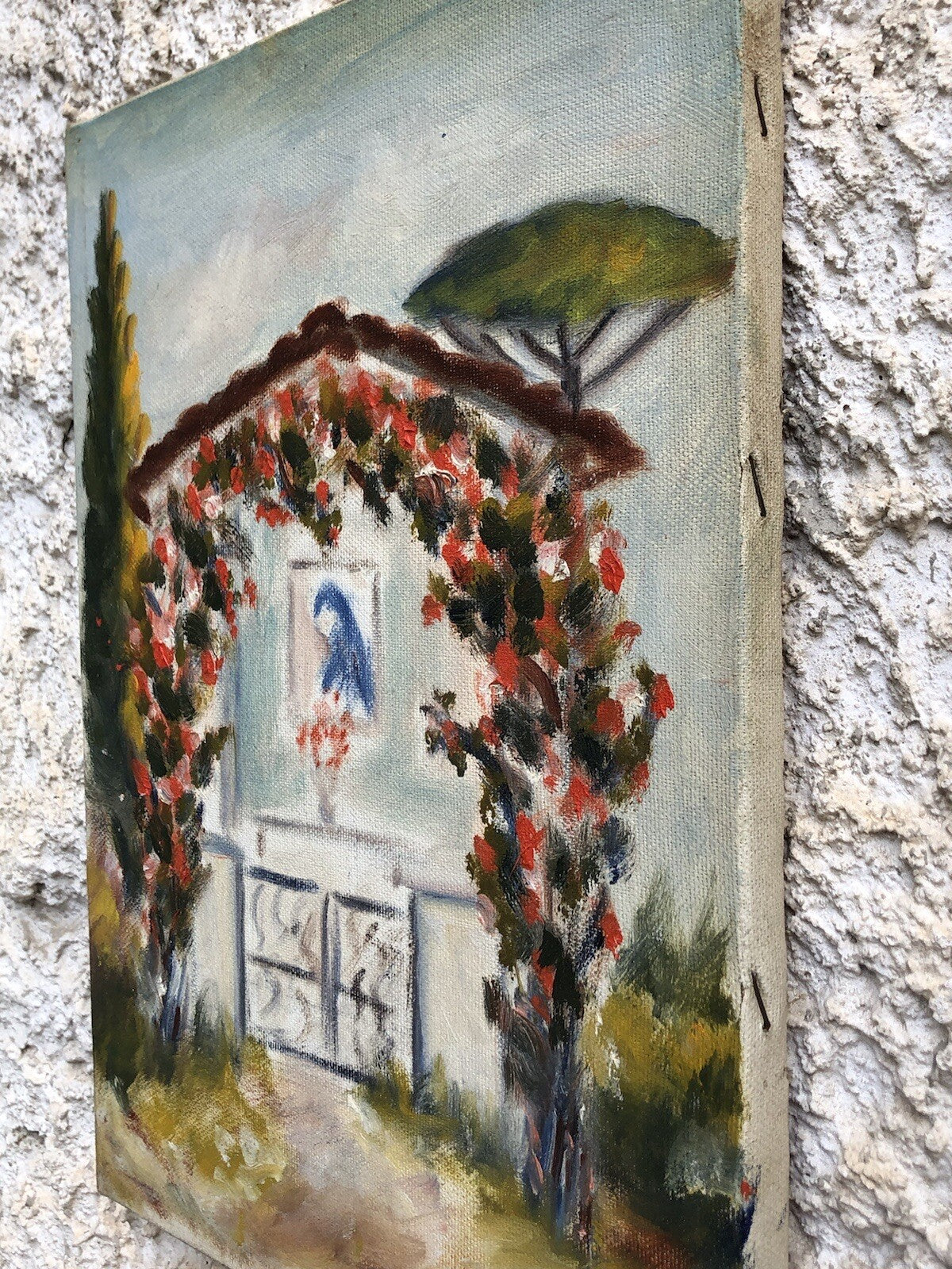 Quadro vintage -Cappellina- dipinto a olio su tela