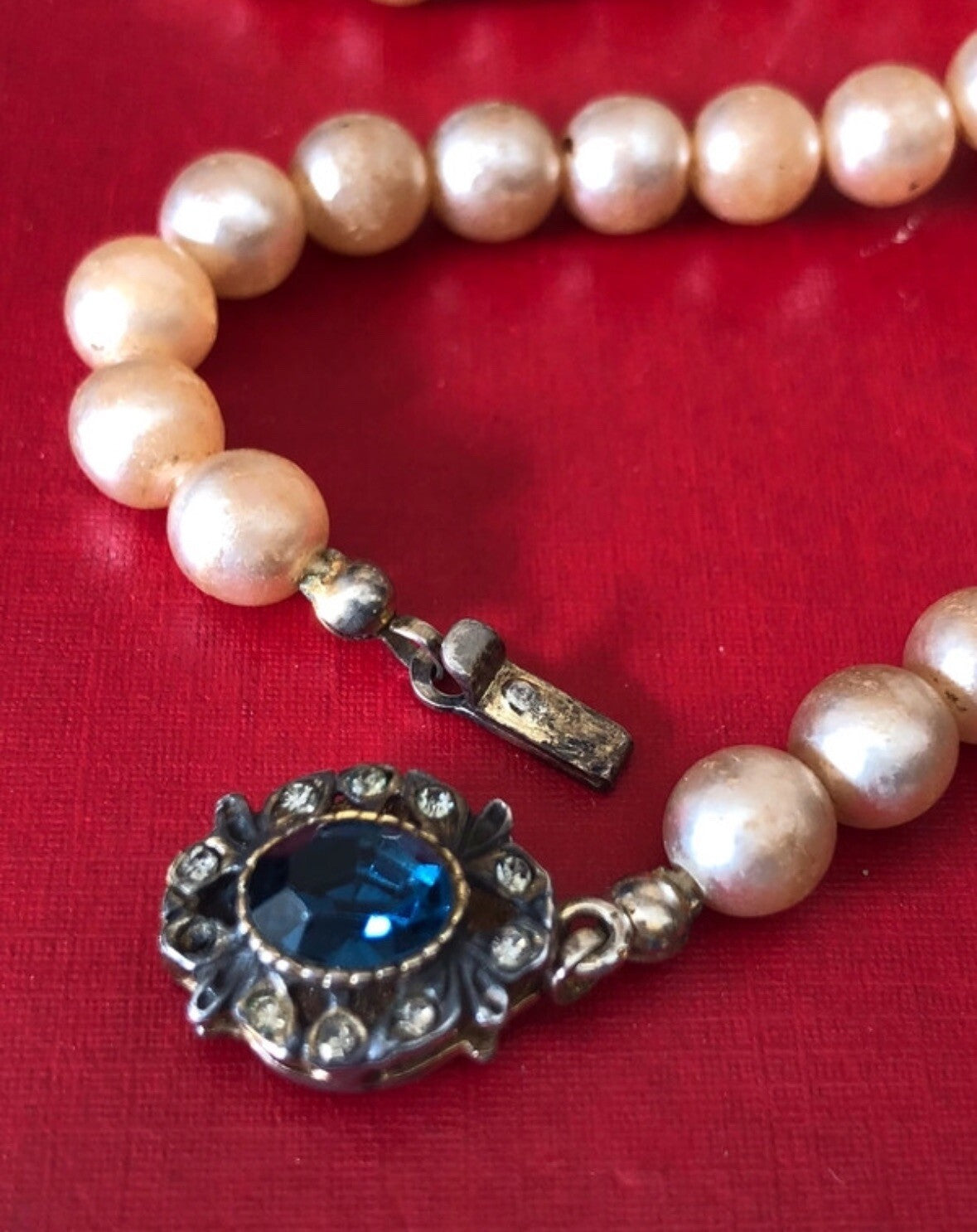 Collana Vintage Con Perle E Argento 925