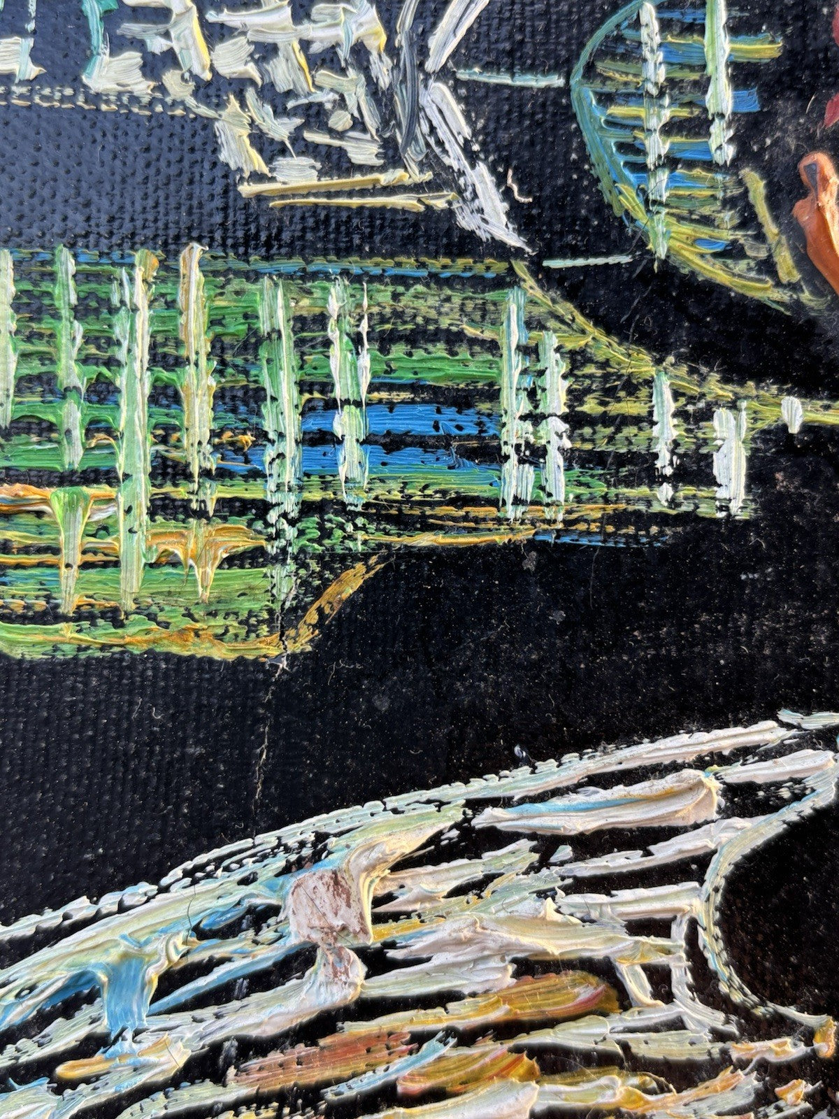 Quadro -Paesaggio- Marcello Piacentini dipinto a olio su tela