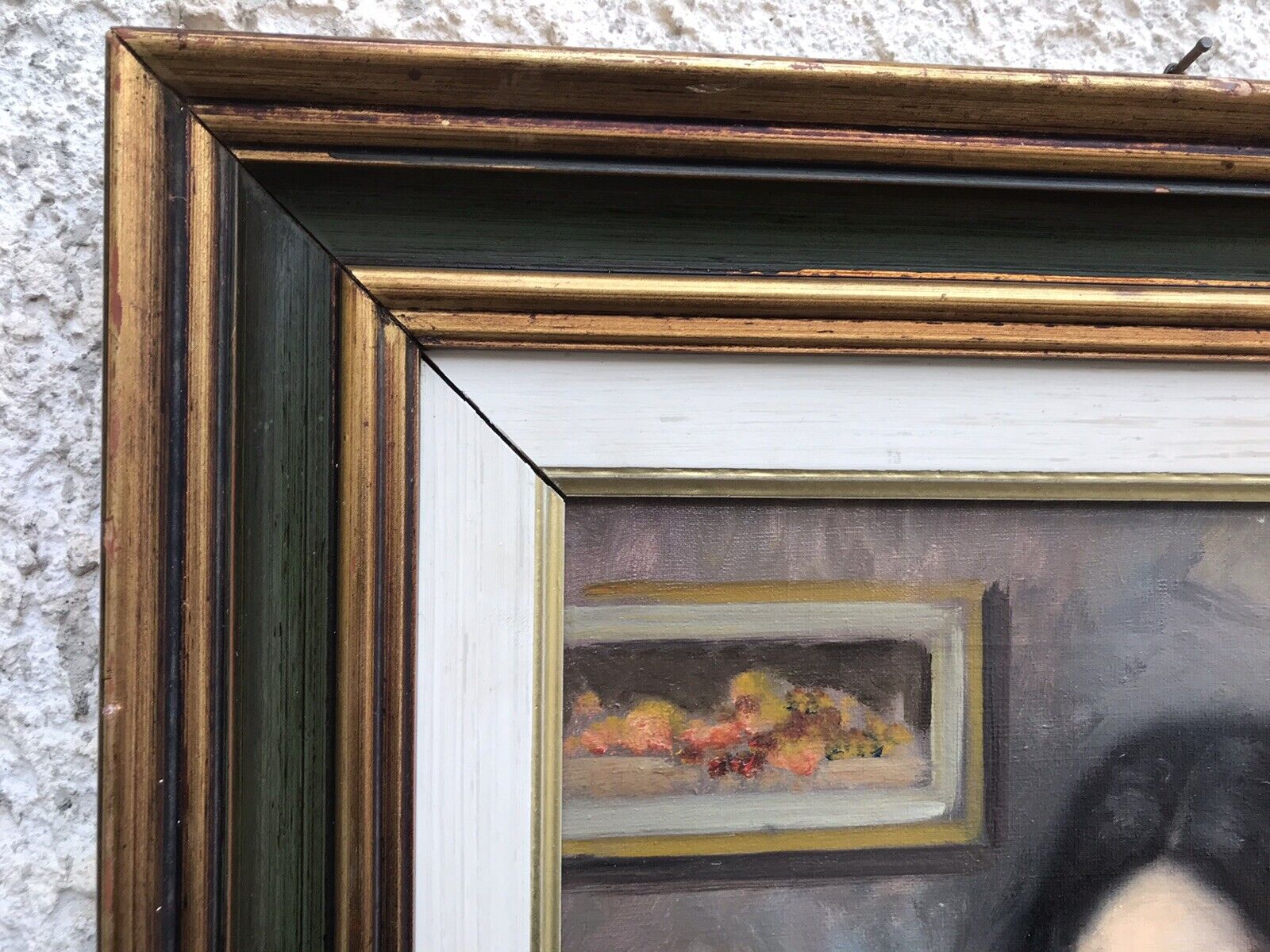 QUADRO VINTAGE -NUDO-DIPINTO A OLIO SU TELA