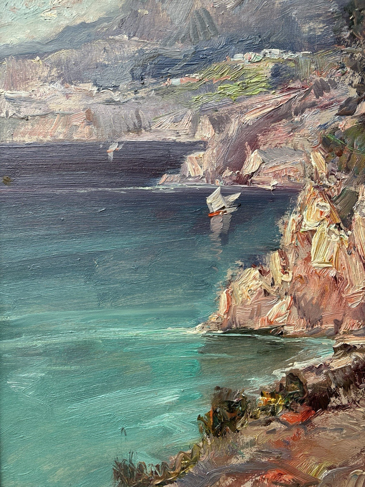Quadro -Costiera- Antonio Gravina- dipinto a olio