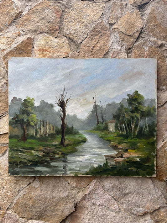 Quadro -Paesaggio- Francesco Graniglia dipinto a olio su tela