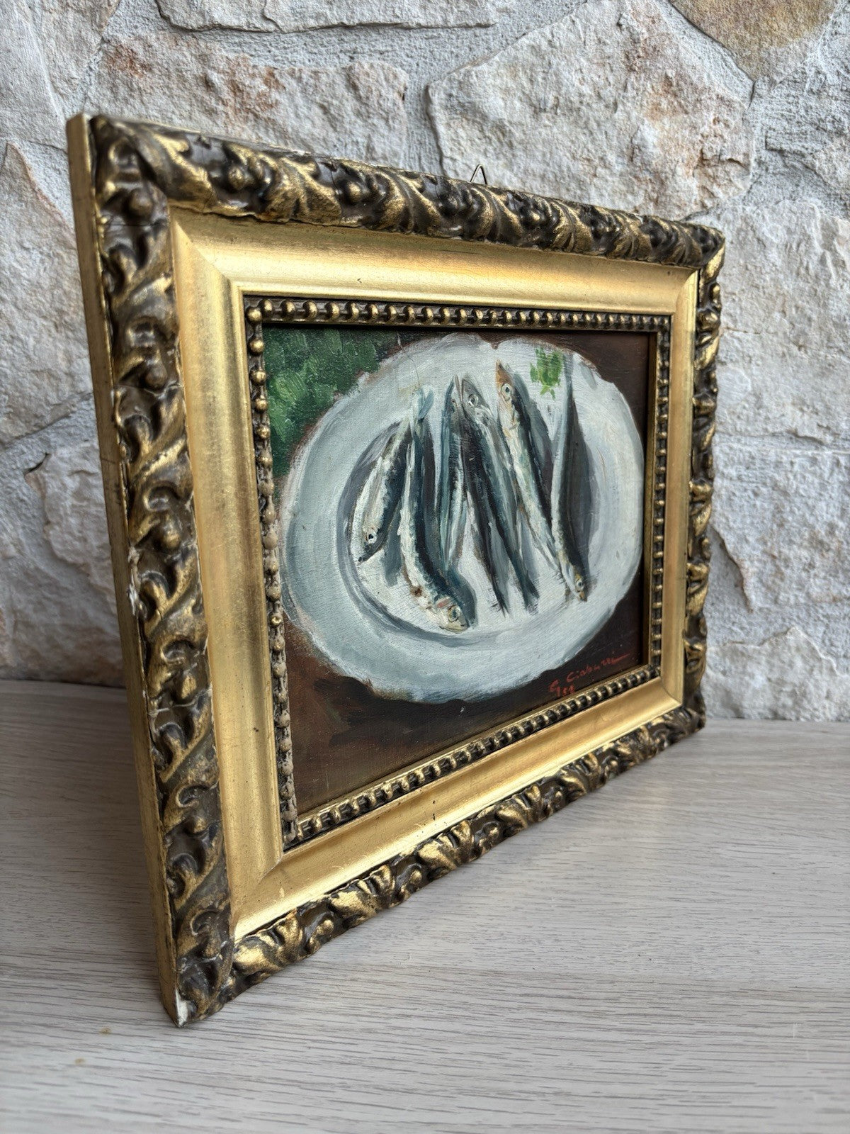 Quadro -Natura Morta- dipinto a olio su tavoletta